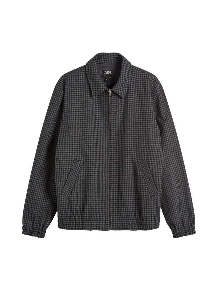 A.P.C. A.P.C. PARIS GILBERT HOUNDSTOOTH CHECK WOOL JACK ANTRACIET