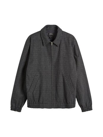 A.P.C. A.P.C. PARIS GILBERT HOUNDSTOOTH CHECK WOOL JACK ANTRACIET