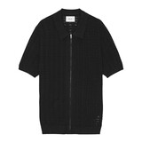 NN.07 GUSTAV FULL ZIP SHIRT ZWART