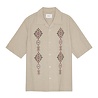 NN.07 OLE LINEN SHORTSLEEVE SHIRT BEIGE NN.07 OLE LINEN SHORTSLEEVE SHIRT BEIGE