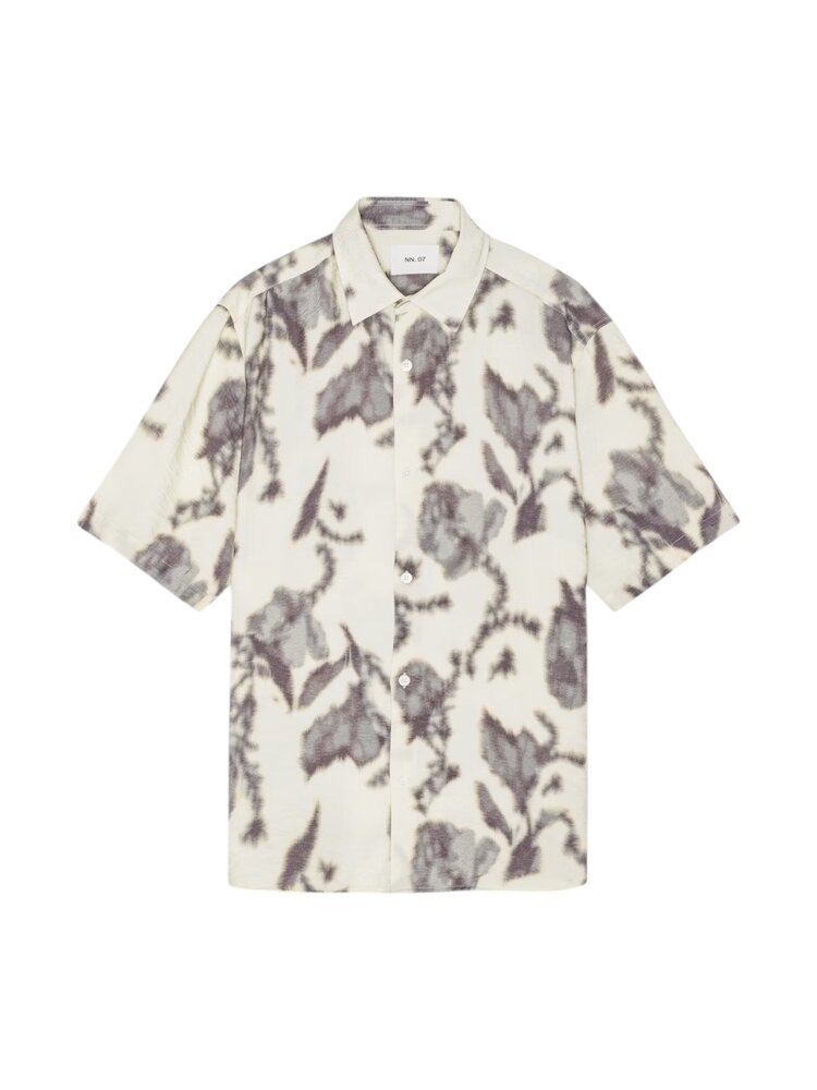 NN07 NN.07 FREDDY SHORT SLEEVE SHIRT ECRU PRINT