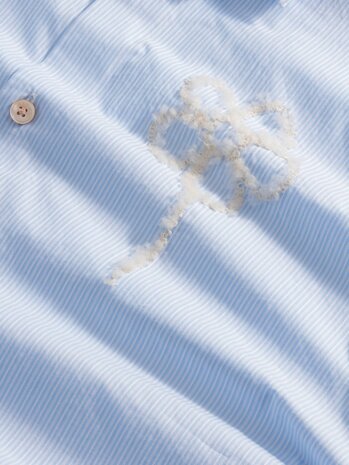 NN.07 FREDDY SHORT SLEEVE SHIRT BLUE STRIPE NN.07 FREDDY SHORT SLEEVE SHIRT BLUE STRIPE