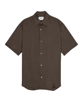 NN.07 FREDDY BLEND SHORTSLEEVE SHIRT BRUIN NN.07 FREDDY BLEND SHORTSLEEVE SHIRT BRUIN