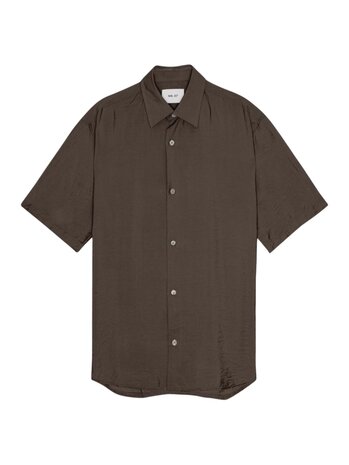 NN.07 FREDDY BLEND SHORTSLEEVE SHIRT BRUIN