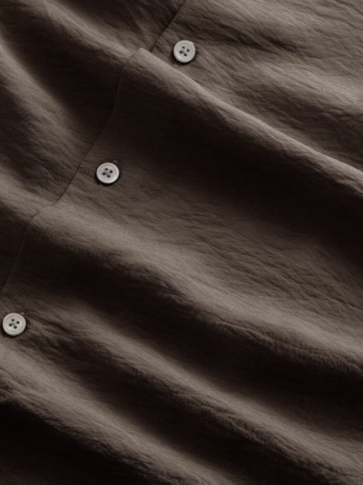 NN07 NN.07 FREDDY BLEND SHORTSLEEVE SHIRT BRUIN