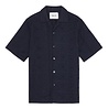 NN07 NN.07 JULIO EMROIDERY SHORTSLEEVE SHIRT MARINE