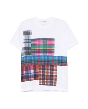 COMME DES GARÇONS WHITE CHECK T-SHIRT COMME DES GARÇONS WHITE CHECK T-SHIRT