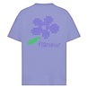 FLÂNEUR PIXEL FLOWER T-SHIRT PAARS FLÂNEUR PIXEL FLOWER T-SHIRT PAARS