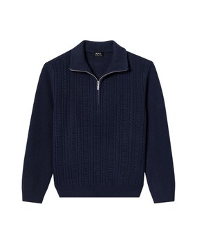 A.P.C. PARIS THEO PULLOVER MARINE A.P.C. PARIS THEO PULLOVER MARINE