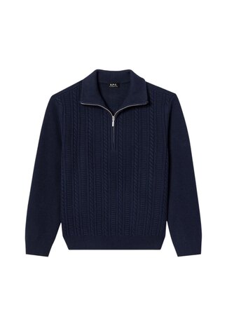 A.P.C. A.P.C. PARIS THEO PULLOVER MARINE