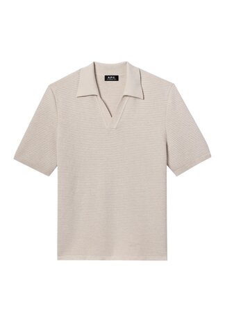A.P.C. A.P.C. PARIS LIVIO POLO ECRU