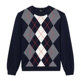 A.P.C. PARIS EVAN PULLOVER MARINE