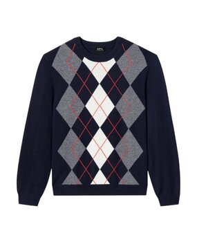 A.P.C. PARIS EVAN PULLOVER MARINE A.P.C. PARIS EVAN PULLOVER MARINE