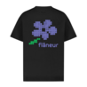FLÂNEUR PIXEL FLOWER T-SHIRT ZWART FLÂNEUR PIXEL FLOWER T-SHIRT ZWART