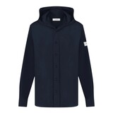 FLÂNEUR HOODED ATELIER SHIRT MARINE