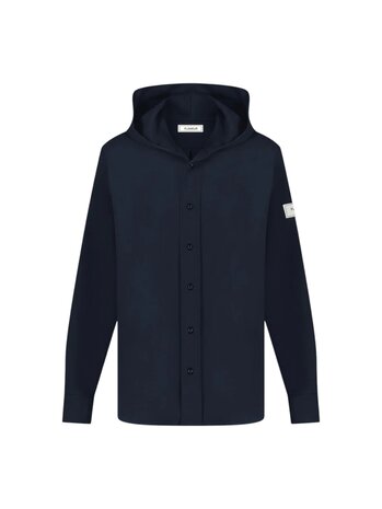FLÂNEUR HOODED ATELIER SHIRT MARINE FLÂNEUR HOODED ATELIER SHIRT MARINE