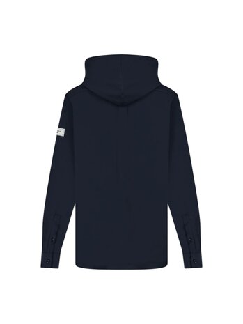 FLÂNEUR HOODED ATELIER SHIRT MARINE FLÂNEUR HOODED ATELIER SHIRT MARINE