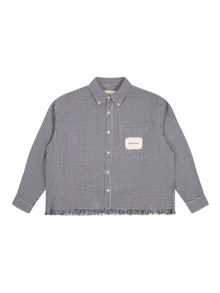 Brams Fruit BRAM'S FRUIT DISTRESSED FARMER SHIRT ZWART