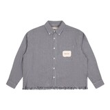 BRAM'S FRUIT DISTRESSED FARMER SHIRT ZWART