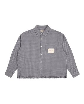 Brams Fruit BRAM'S FRUIT DISTRESSED FARMER SHIRT ZWART
