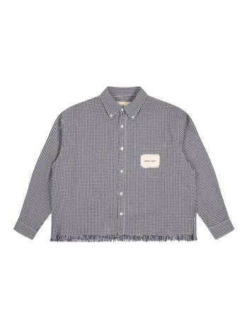 Brams Fruit BRAM'S FRUIT DISTRESSED FARMER SHIRT ZWART