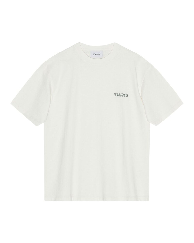 Palmes PALMES LOGO T-SHIRT BROKEN WHITE