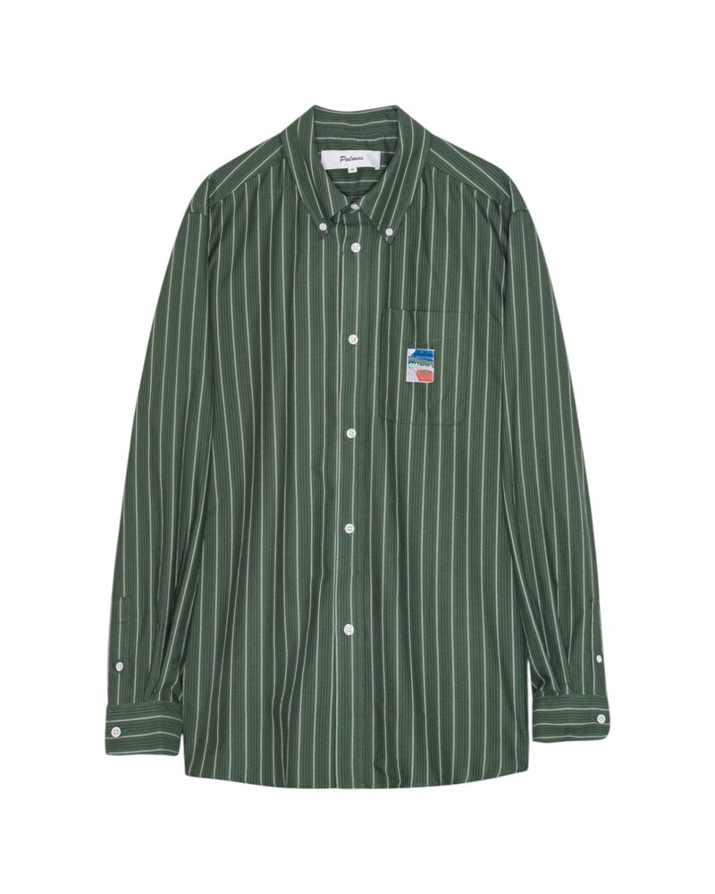 PALMES DEUCE OXFORD SHIRT GROEN PALMES DEUCE OXFORD SHIRT GROEN