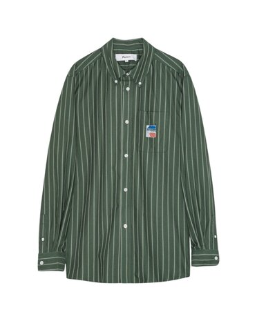 PALMES DEUCE OXFORD SHIRT GROEN PALMES DEUCE OXFORD SHIRT GROEN