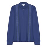 PALMES LACE ZIP POLO BLAUW