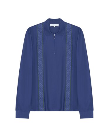 Palmes PALMES LACE ZIP POLO BLAUW