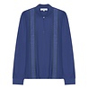 PALMES LACE ZIP POLO BLAUW PALMES LACE ZIP POLO BLAUW