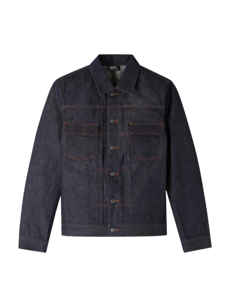 A.P.C. PARIS VESTE JEAN WORK DENIM JACK INDIGO A.P.C. PARIS VESTE JEAN WORK DENIM JACK INDIGO