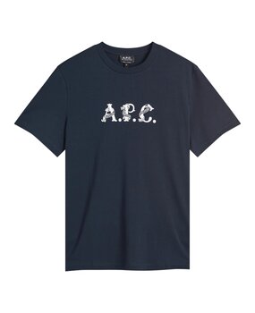 A.P.C. A.P.C. PARIS HUGO T-SHIRT MARINE