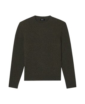 A.P.C. PARIS JACKSON PULLOVER GROEN A.P.C. PARIS JACKSON PULLOVER GROEN