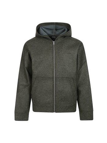 A.P.C. PARIS ALVIS SWEATVEST GROEN A.P.C. PARIS ALVIS SWEATVEST GROEN