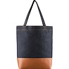 A.P.C. A.P.C. PARIS AXEL TOTE BAG INDIGO/CARAMEL