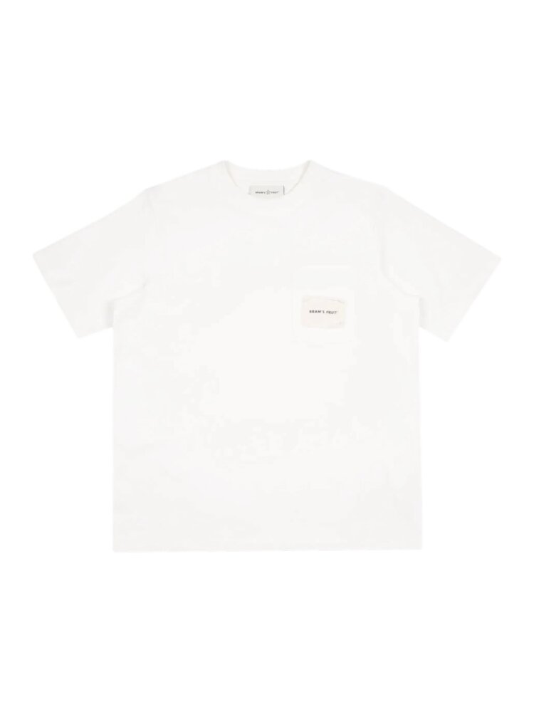 Brams Fruit BRAM'S FRUIT CHEST POCKET T-SHIRT WIT
