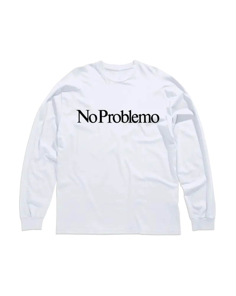 No Problemo NOPROBLEMO LONGSLEEVE TEE WIT No Problemo NOPROBLEMO LONGSLEEVE TEE WIT