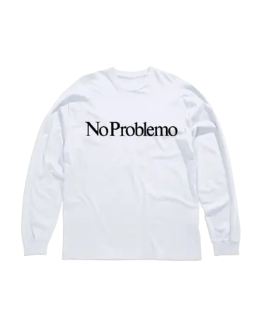 No Problemo NOPROBLEMO LONGSLEEVE TEE WIT No Problemo NOPROBLEMO LONGSLEEVE TEE WIT