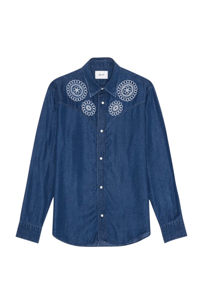 NN.07 JOE WESTERN-INSPIRED SHIRT DENIM