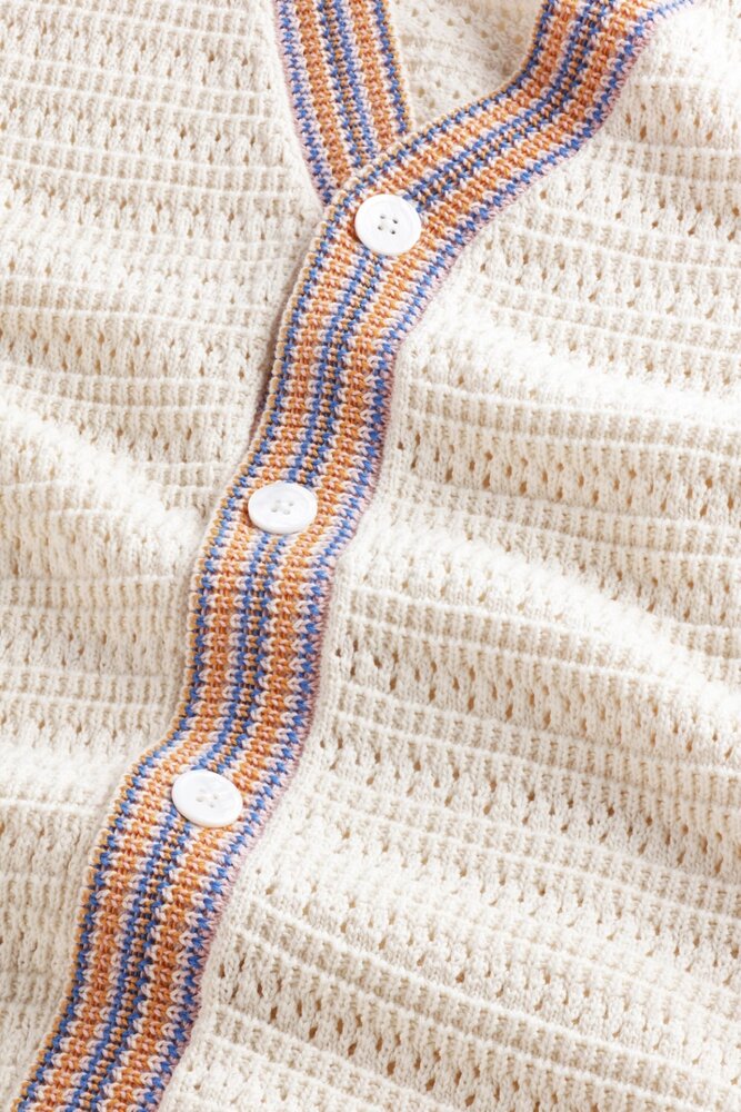 NN.07 JOSH ORGANIC COTTON CARDIGAN BEIGE