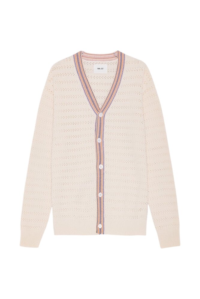 NN07 NN.07 JOSH ORGANIC COTTON CARDIGAN BEIGE