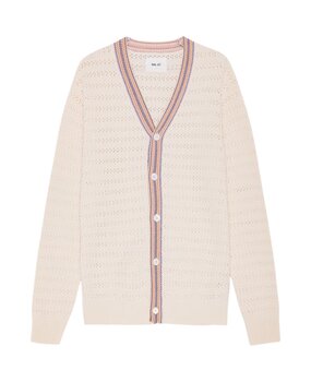 NN07 NN.07 JOSH ORGANIC COTTON CARDIGAN BEIGE
