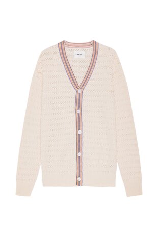 NN07 NN.07 JOSH ORGANIC COTTON CARDIGAN BEIGE