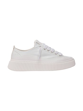 Rhun RHUN TREBLE WHITE LEATHER SNEAKERS
