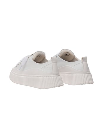 Rhun RHUN TREBLE WHITE LEATHER SNEAKERS