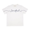 BRAM'S FRUIT GARDEN HOSE CHAIN STITCH T-SHIRT WIT BRAM'S FRUIT GARDEN HOSE CHAIN STITCH T-SHIRT WIT