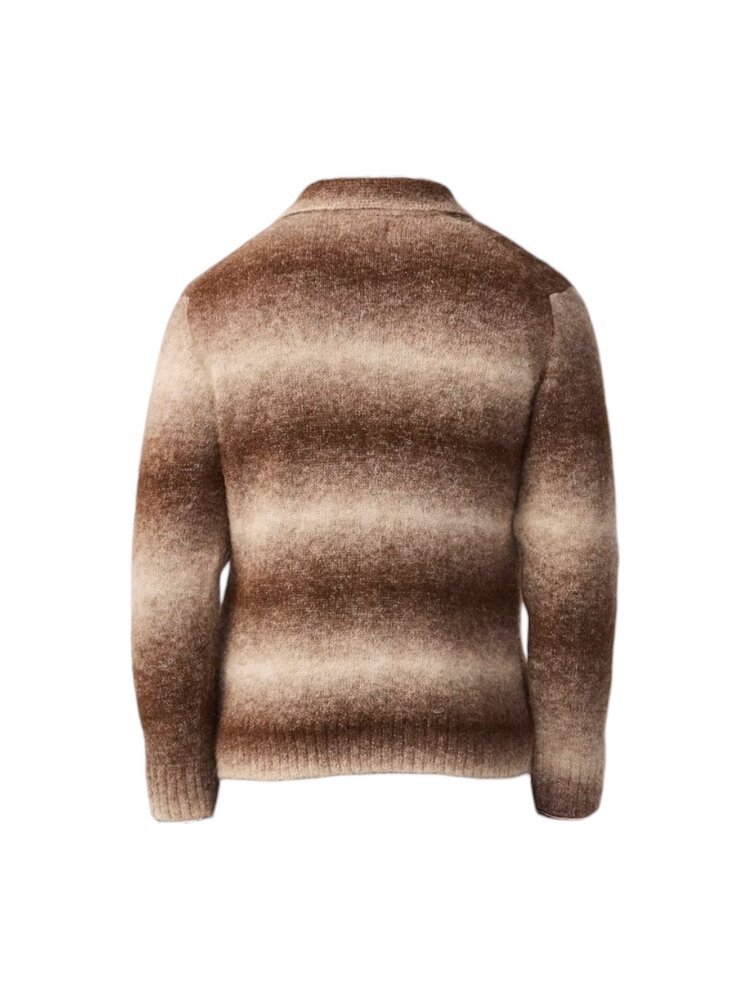 NN07 NN.07 ALFIE CARDIGAN CAMEL STRIPE