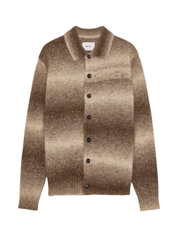 NN07 NN.07 ALFIE CARDIGAN CAMEL STRIPE