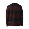 NN07 NN.07 RUGBY POLO PULLOVER BLACK/WINE RED